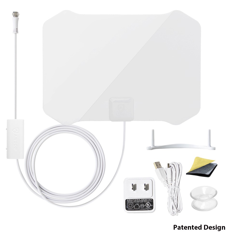Glossy Paper Thin Amplified Indoor HDTV Antenna | ANTOP AT-133B