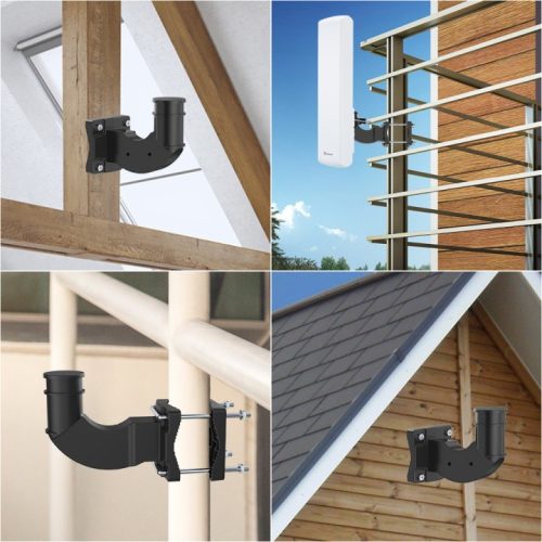 Antop Adjustable Indoor/Outdoor TV Antenna Mount, J Pole (6.5 in